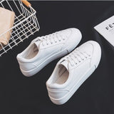 Breakj Style Solid Color Small White Shoes Women 2025 Summer New Simple Casual Shoes Women's Low-Help Thick Plate