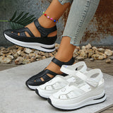 Breakj Sandals Women's New Roman Hollow Magic Sticker Women's Shoes In The Spring Of 2025 43
