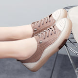 Breakj Wind Small Leather Shoes Women In The Spring Of 2024 New One-Legged Leather Single Shoes Soft Soles Casual White
