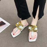 Shoes on Sale 2023 High Quality Fashion Women's Slippers Open Toe Outdoors Flat Sandals Casual Flip-flops Zapatos
