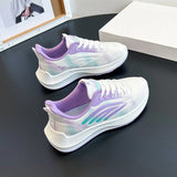 Breakj Summer New Korean Version Breathable Flying Weaver Women's Shoes Ins Tide Students Running Sports Shoes Women's Casual Shoes BK