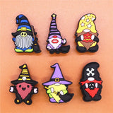 Christmas Party Croc Charms Buckle Cute Santa Cosplay Designer PVC Shoe Accessorie Clog Decorations fit Croc Jibz Kids