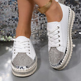 Breakj Women's Shoes Thick Soles Height Water Drill Niche Design Lace Single Shoes In Fashion Lefu