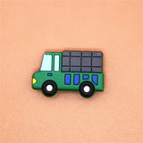 Sale 1pcs Shoe Charms Construction vehicles and Trains Shoe Buckle Accessories Shoe Decorations fit Croc JIBZ Kid's