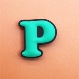 PVC Capital English Letters Shoe Charms Shoes Accessories Croc Shoe Buckle Decorations Ormaments fit JIBZ Party Kid's