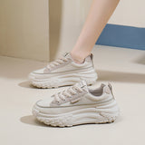 Breakj Korean Version Of The New Dad Shoes Female Spring 2025 Student Running Sports Platform Increased Casual Shoes Female