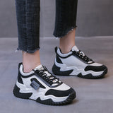 Breakj Women's Shoes With Thick-Bottomed Old Dad Shoes 2025 Summer New Fashion Lace-Up Single Shoes For Students Casual Sports