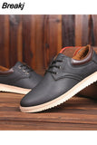 Shoes Men Leather Men 2023 Summer Brand Comfortable Flat Shoes for Men Trendy Sneaker Men Lace Up Oxfords