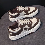 Small White Shoes Female Spring / Summer 2024 New Korean Student Panda Lace Sneakers Niche Platform Casual
