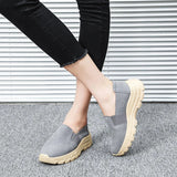 Breakj Size Women's Shoes Casual One-Legged Female Rocking Shoes Thick Soles Mother Shoes Soft Soles Comfortable Slopes And Lazy