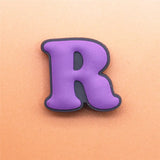 PVC Capital English Letters Shoe Charms Shoes Accessories Croc Shoe Buckle Decorations Ormaments fit JIBZ Party Kid's