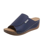 Breakj Thick-Sed Casual Slippers Women's Shoes 2025 New Wide Strips With Simple Fashion Fish Mouth Slope And