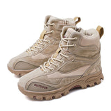 Military Boots Men Genuine Leather US Army Hunting Trekking Camping Mountaineering Winter Work Shoes Zapatos