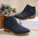Breakj Autumn And Winter New Large-Size Tip Side Zipper Fashion Comfortable Short Boots Women