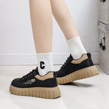 Breakj White Shoes Female 2025 Spring New Student Korean Version Ins Fashionable Versatile Platform Plate Shoes Spring And Autumn Leisure Shoes XQ