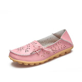 Leather Women Flat Shoes Ballet Trainer Leisure Shoes Woman Flower Sneakers For Women 2021 Candy Color Nurse