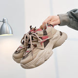 Breakj Korean Version Of The New Dad Shoes Female Fall 2024 Female Student Running Platform Increased Leisure Street Shot