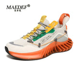 New Men's Outdoor Hollow Bottom Casual Men's All-match Travel High-quality Lace-up Sports Breathable