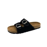 Breakj Bottom Cool Slippers Women Wear 2025 Summer Korean Version Of Retro Leisure Thick With Fashion Toe Beach