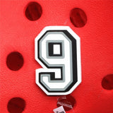 PVC Shoe Buckle Accessories Funny Digital/Heart Shaped/Feces Shoes Decoration Jibz for Croc Charms Bracelets Kids