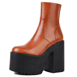 Women Ankle Boots 2023 Winter Brand Design Great Quality Gothic Style Comfy Cool Street Women Shoes Boots Big Size