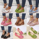 Breakj New Hole Shoes 2023 Summer Women's Shoes Round Head And Large Flat Bottom Women's
