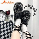 High Heels Y2k Shoes 2023 Summer Hot Star Graffiti Women Shoes On Platform Punk Gothic Lolita Mary Jean Platform