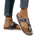 Breakj Flat-Bottomed Cool Slippers Women 2025 New Clip-On Flip-Flops Tobs Of The Boken Beach