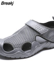 Men's Sandals Summer Thick Sole Closed Toe Shoes for Hiking Wading Fishing Beach Shoes Sneakers for