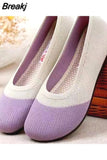 Women Loafers 2023 Summer Soft Flat Shoes for Women Non-slip Casual Shoes Breathable Mesh Elasticity