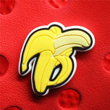 PVC Fruits Shoe Buckle Accessories Cute Pineapple Peach Banana Shoe Decoration Jibz for Croc Charms Bracelets Kids