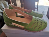 Breakj New Hole Shoes 2023 Summer Women's Shoes Round Head And Large Flat Bottom Women's