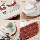 Breakj Korean Version Of Net Face Dad Shoes Female Spring 2025 New Breathable Female Student Sneakers Casual Shoes