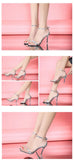 New Arrival Hot-selling Summer Shoes Peep Toe Sweet Fashion Women's Sandals Thin Heel Pumps Princess High Heels Women Shoes
