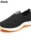 Breathable Shoes for Men Non-slip Wear-resistant Slip on Flat Casual Shoes Fashion Light Sport Walking