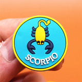 constellations Shoe Charms Pisces Aries Leo Scorpio 1pcs PVC Shoe Accessories Decoration Fit Croc Jibz Party Kids Gifts