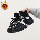 Breakj New Velvet Thickening And Warm Winter Cold Snow Boots Anti-Skid Students Platform Cotton Shoes Female