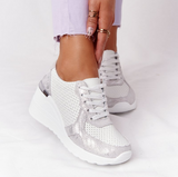Spring Autumn Women Casual Walking Shoes Height Increasing Sport Wedge Shoes Air Cushion Comfortable Sneakers Zapatos De