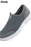 Men Shoes Breathable Mesh Summer Summer Lightweight Hiking Shoe Outdoor Walking Casual Shoes Slip-On Driving Men's