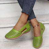 Breakj New Hole Shoes 2023 Summer Women's Shoes Round Head And Large Flat Bottom Women's