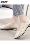 for Women 2023 Spring Concise Pointed Toe Low Heel Women's Casual Shoes Shallow Slip on Ladies Single Shoes Female