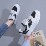 Breakj 2025 Spring Small White Shoes New Korean Version Ins Female Students Taller Platform Sports Board Shoes Casual Shoes Female