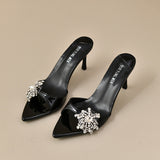 Breakj Slippers Thin Heel New Sexy Non-Tired Women's Shoes Yu Sister Wind High Heels Half