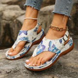 Breakj Word Sandals Women 2025 New National Style Embroidery Flowers After Stumbling Slopes And Sandals