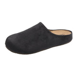 Breakj Flat Bottom Slippers 2025 New Velvet One-Legged Home Slippers Retro Casual Round Head Down With Slippers