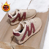 Breakj Han Han And Velvet Dad Shoes 2024 Winter New Street Shot Female Student Running Sneakers