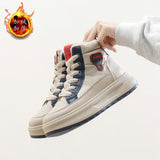 Breakj Velvet High Top Snow Boots Female 2024 Winter New Student Ins Korean Version Warm Leisure Platform Cotton Shoes