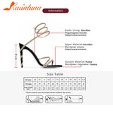 Style Sexy Snake Straps Women Sandals Summer 2023 Luxury Brand Thin Heeled Sandals Rhinestone Fashion Elegant Female