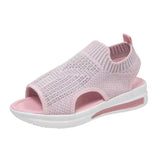Women Platform Shoes Summer Women New Casual Mesh Hollow Fish Beach Sandals Women's Comfort Wedge Sports