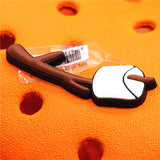 Novelty PVC Animals Pink Parrot and Sparrow Shoe Accessories Decorations Jibz for Croc Charms Shoes fit Bracelet Kids